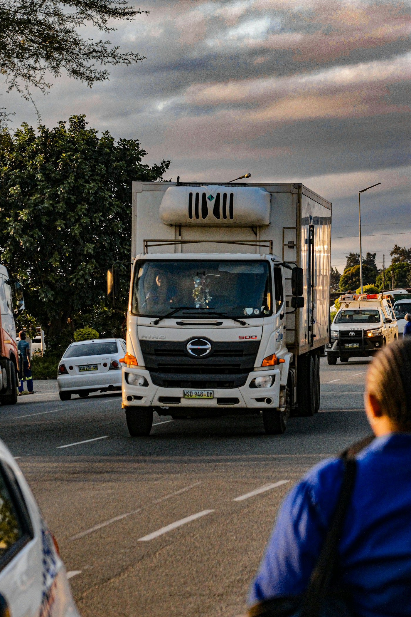 Illustrative freight truck photograph